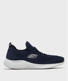 GEMO Baskets en mesh avec semelle légère homme - Skechers Bleu