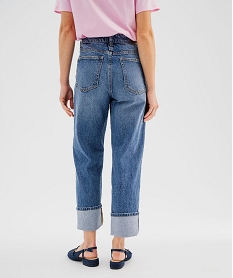 GEMO Jean cropped straight taille normale femme bleu standard