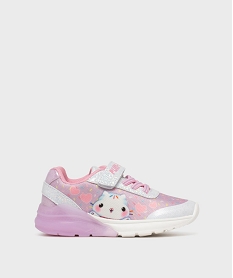 GEMO Baskets basses légères en mesh à scratch fille - Gabby et La Maison Magique rose standard