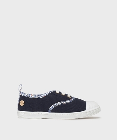 GEMO Tennis en toile à semelle fine et bout couvert fille - LuluCastagnette Bleu