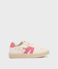 GEMO Baskets à scratch et lacets fantaisie fille - Lovely Wings Beige