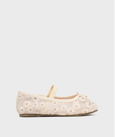 GEMO Ballerines en toile à motifs fleuris fille - Lovely Wings beige standard