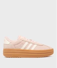 GEMO Baskets VL Court bold dessus cuir femme - Adidas Rose
