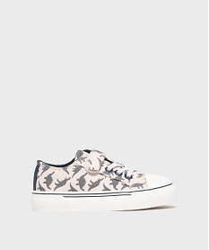 GEMO Baskets en toile à motifs dinosaures garçon - 5 Miles beige standard