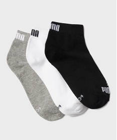 GEMO Chaussettes de sport tige basse garçon (lot de 3) - Puma gris standard
