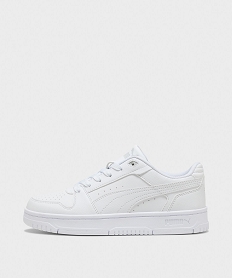 GEMO Tennis basses Rebound Slam Low ado garçon - Puma blanc standard