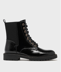 GEMO Boots avec élastique sur la tige et semelle crantée femme - 5 Miles noir standard