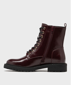 GEMO Boots avec élastique sur la tige et semelle crantée femme - 5 Miles Rouge