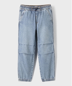 GEMO Jean parachute à taille élastiquée garçon Bleu