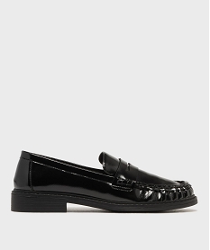 GEMO Mocassins souples en matière brillante femme - Follow Me noir standard