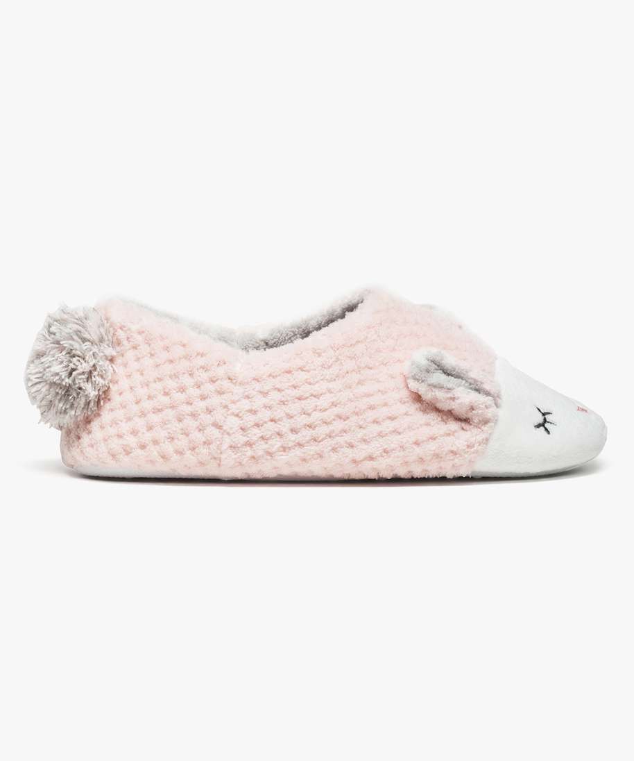 Chausson Lapin Femme Rose