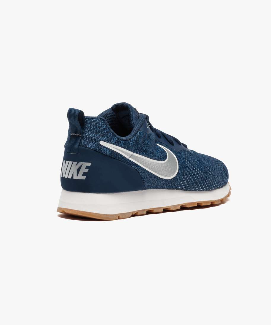 baskets homme en mesh sans couture nike md runner 2 mesh bleu homme GEMO