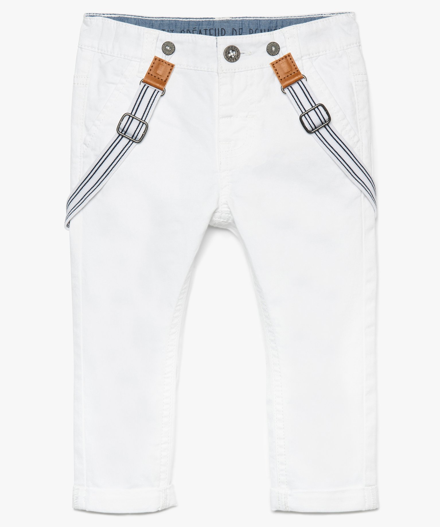 Pantalon avec bretelle garcon best sale