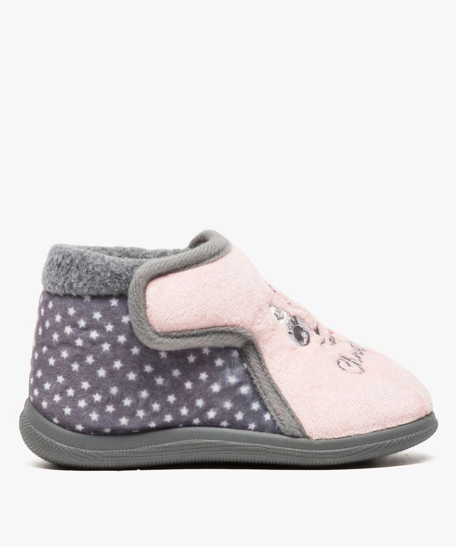 Chaussettes-chaussures montante pour bébé avec motif ourson - Le