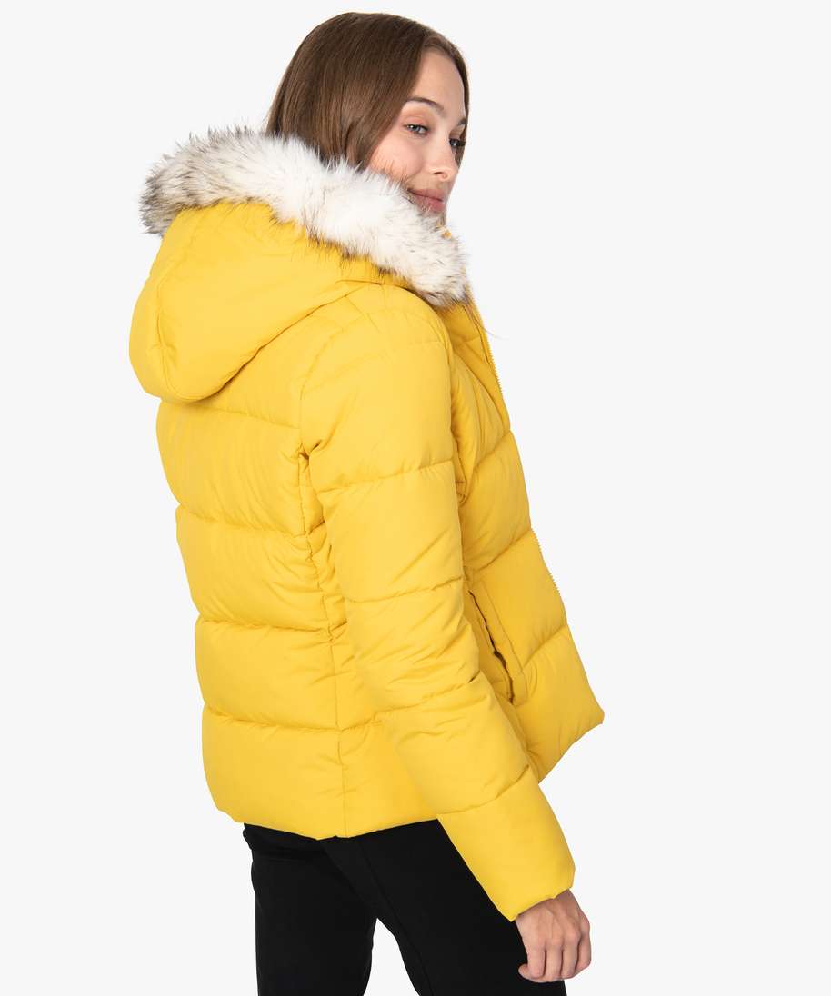 Doudoune fine femme on sale jaune