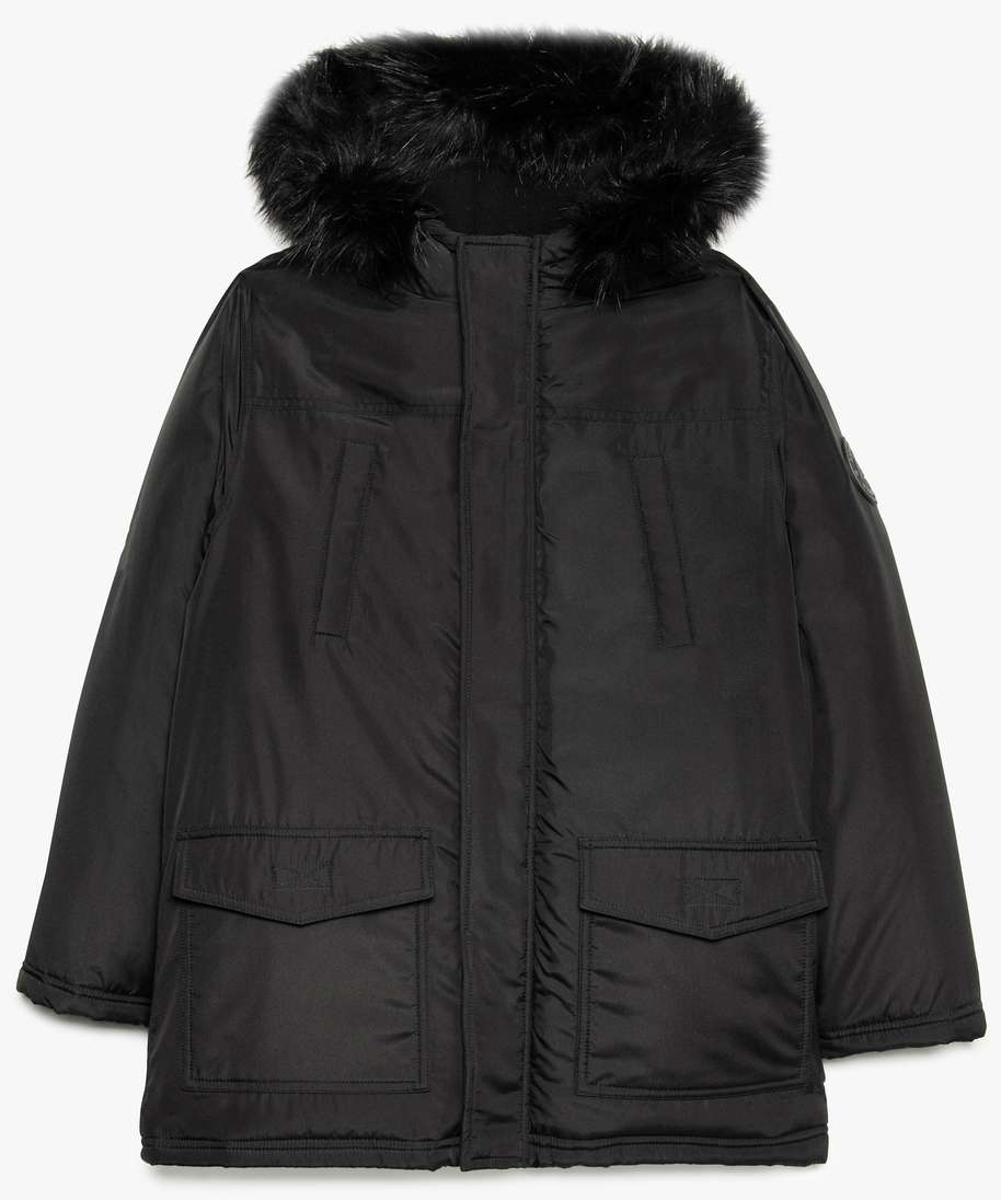 manteau noir garcon