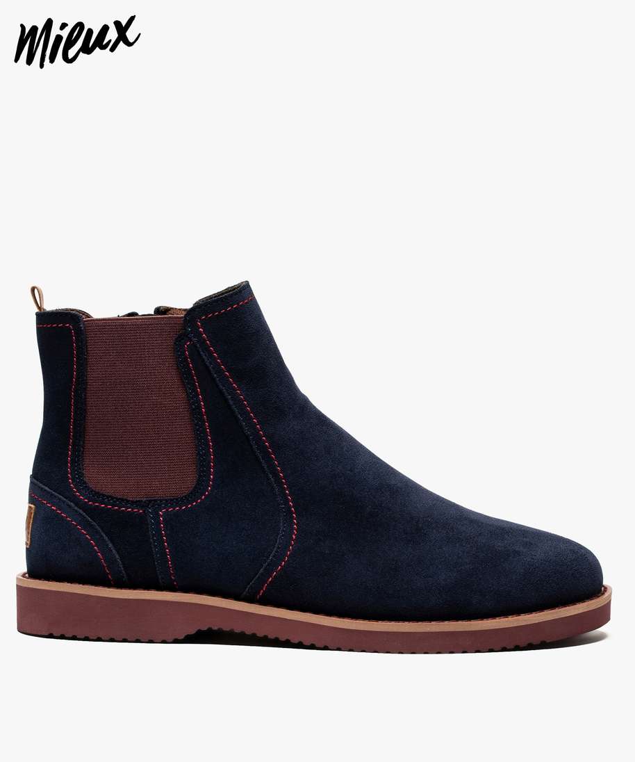 Boots discount homme zip