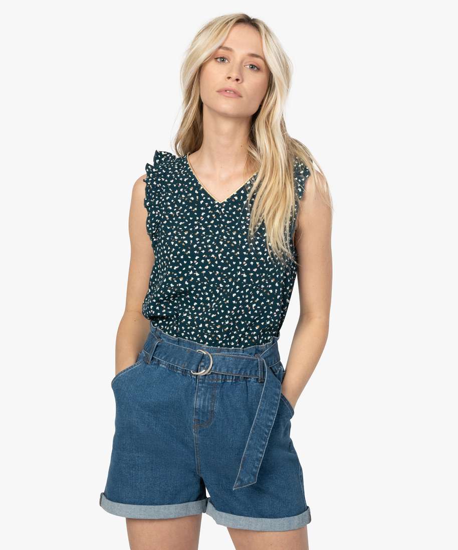 Jeans femme imprimé outlet doré