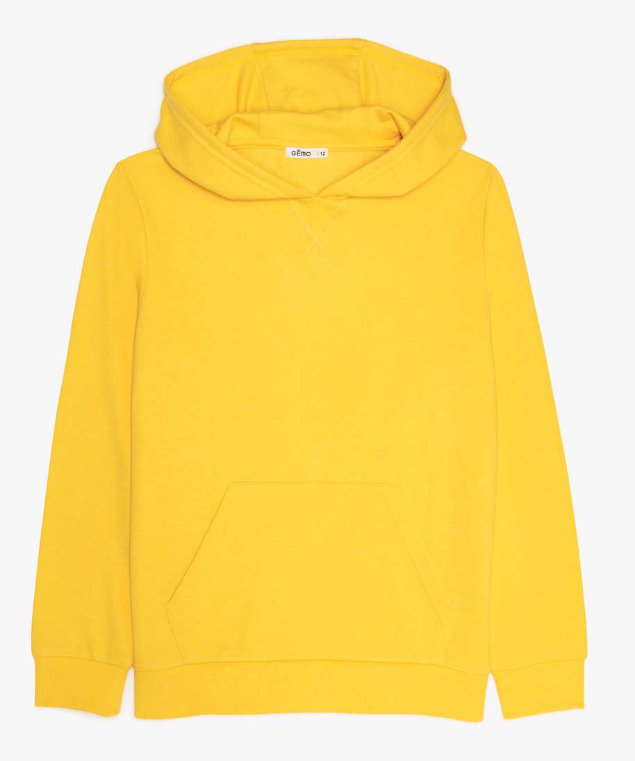 Sweat garçon jaune