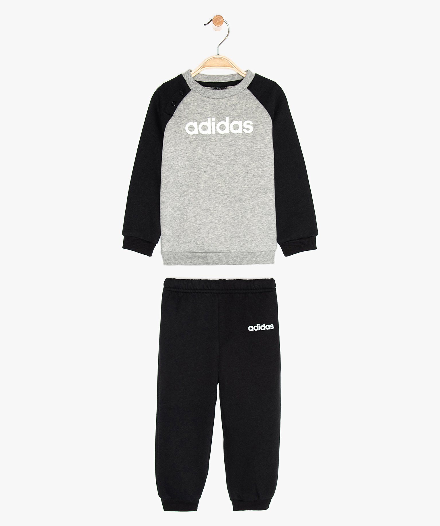 jogging bebe en matiere molletonnee adidas noir sweats garcon GEMO