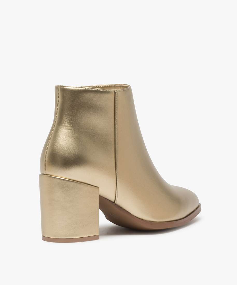 Bottines jaunes femme deals