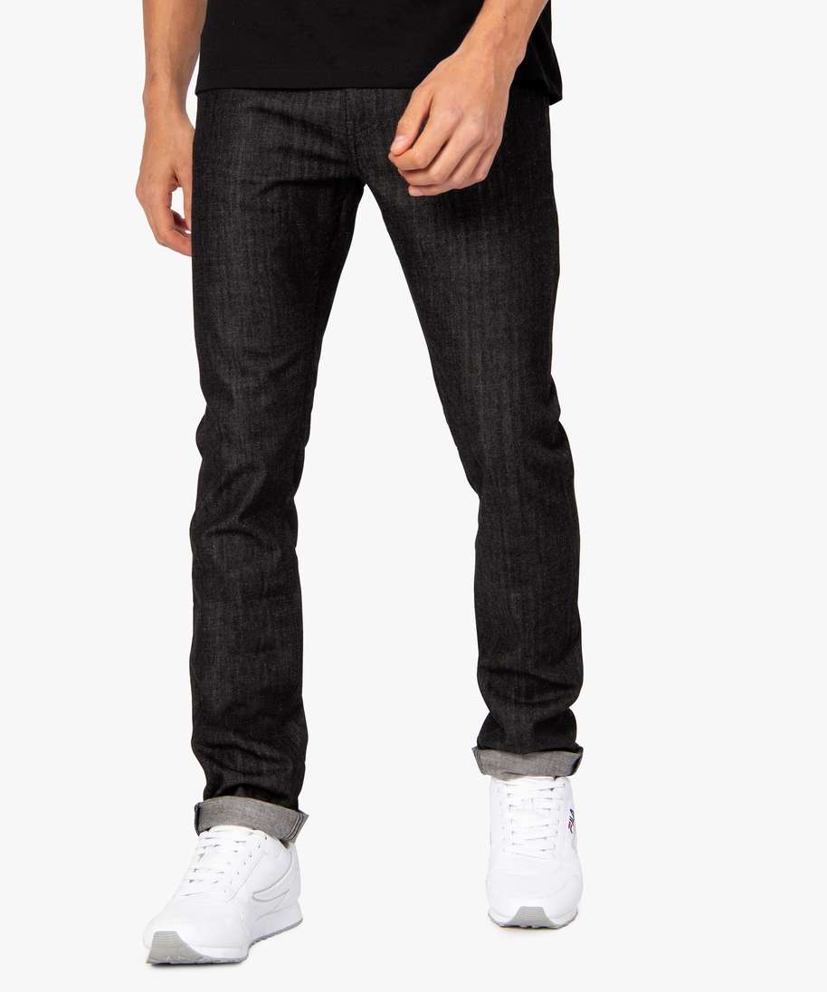 Jean noir hotsell slim homme