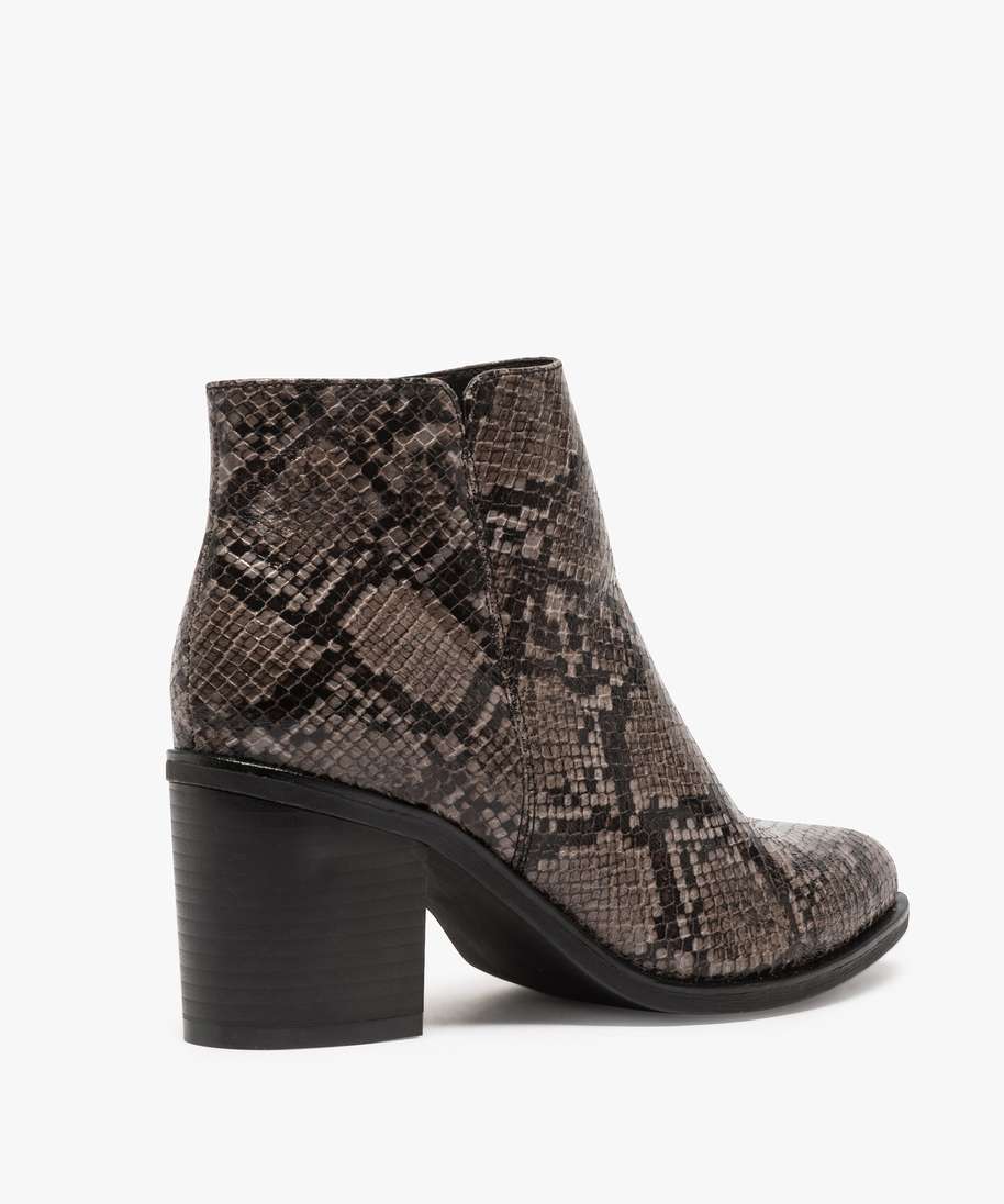 Bottines imitation online serpent