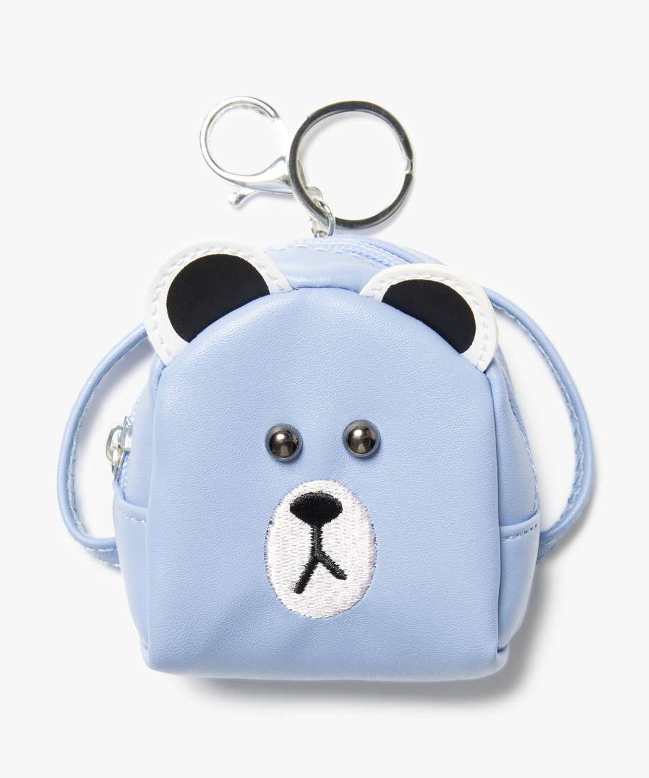 porte-monnaie enfant ours avec anneau porte-cles brun autres accessoires  fille fille