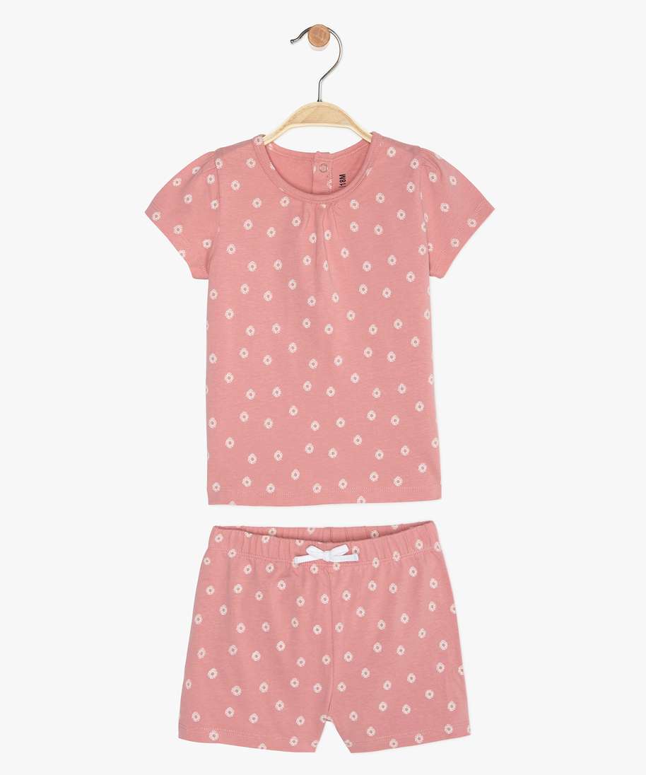 Pyjama 2-pièces en coton bio - Bébé fille