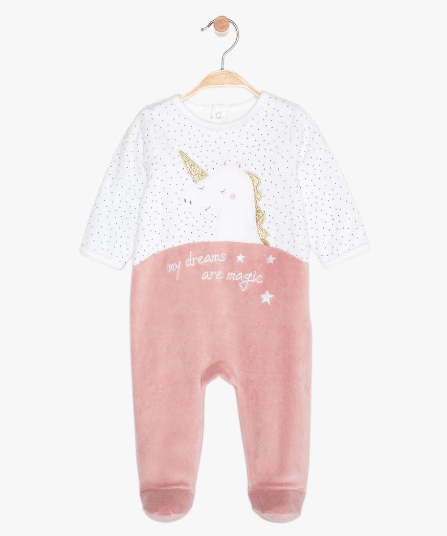 Pyjama velours garçon 3 mois - Kids By Gémo - 3 mois