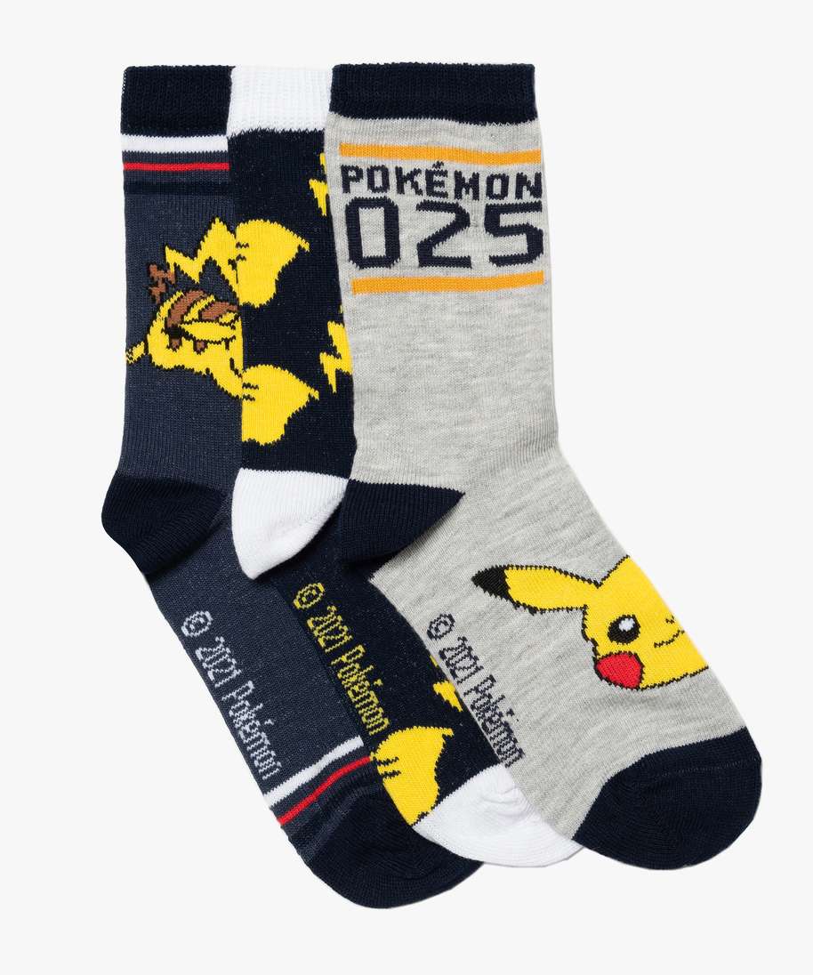 Lot de 12 paires de chaussettes garçon Pokemon