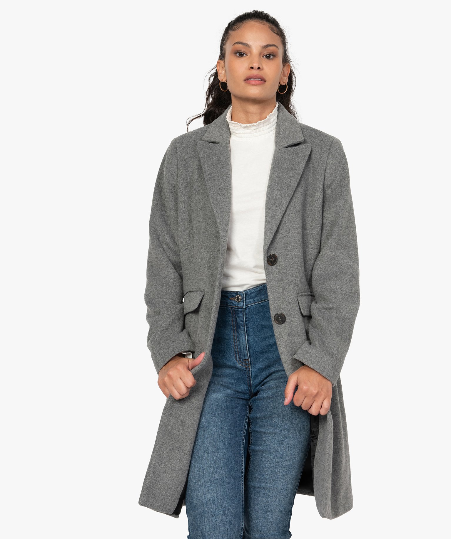 manteau gris femme gemo