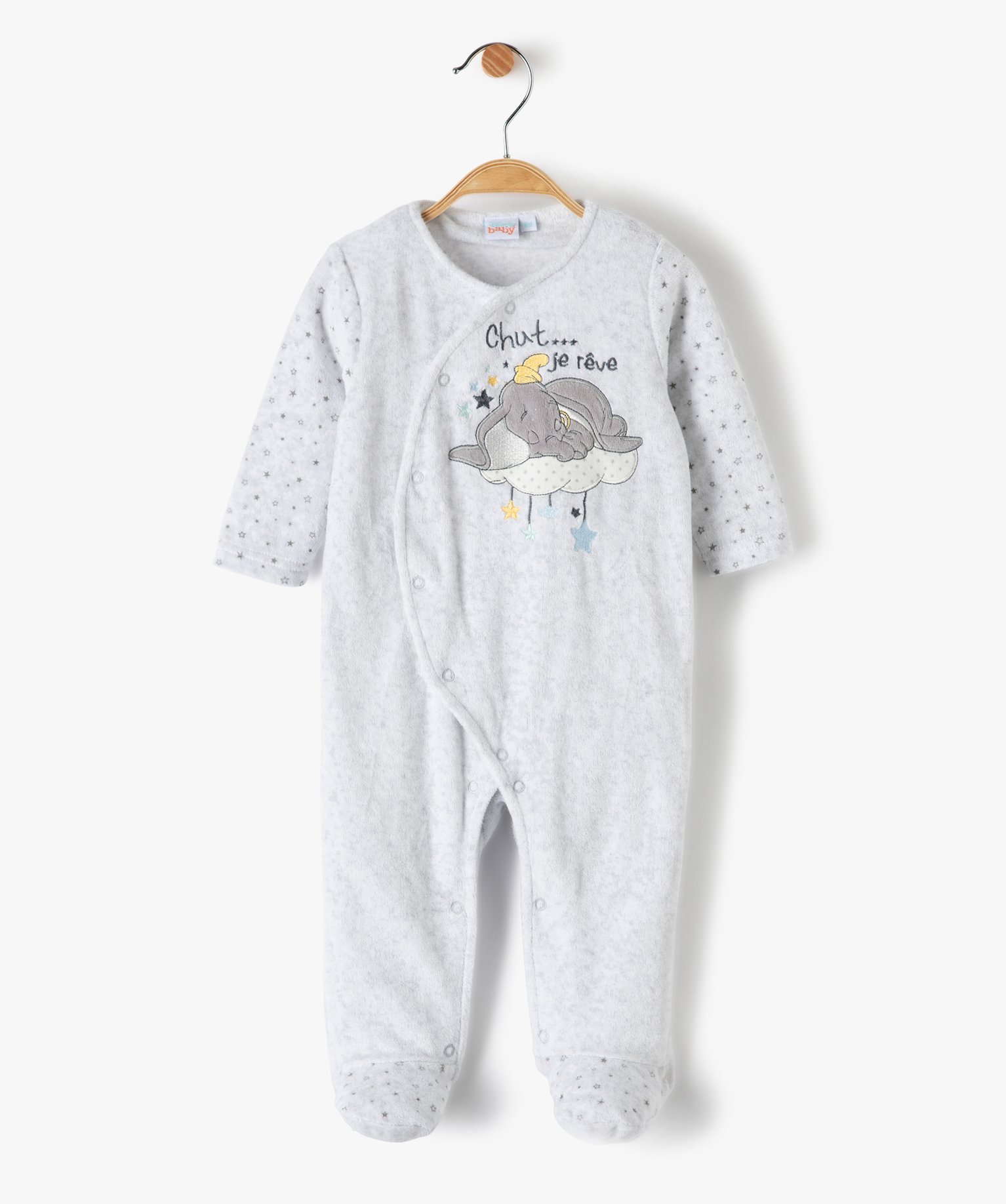Pyjama Disney de Dumbo gris pour femme - Pyjama D'Or