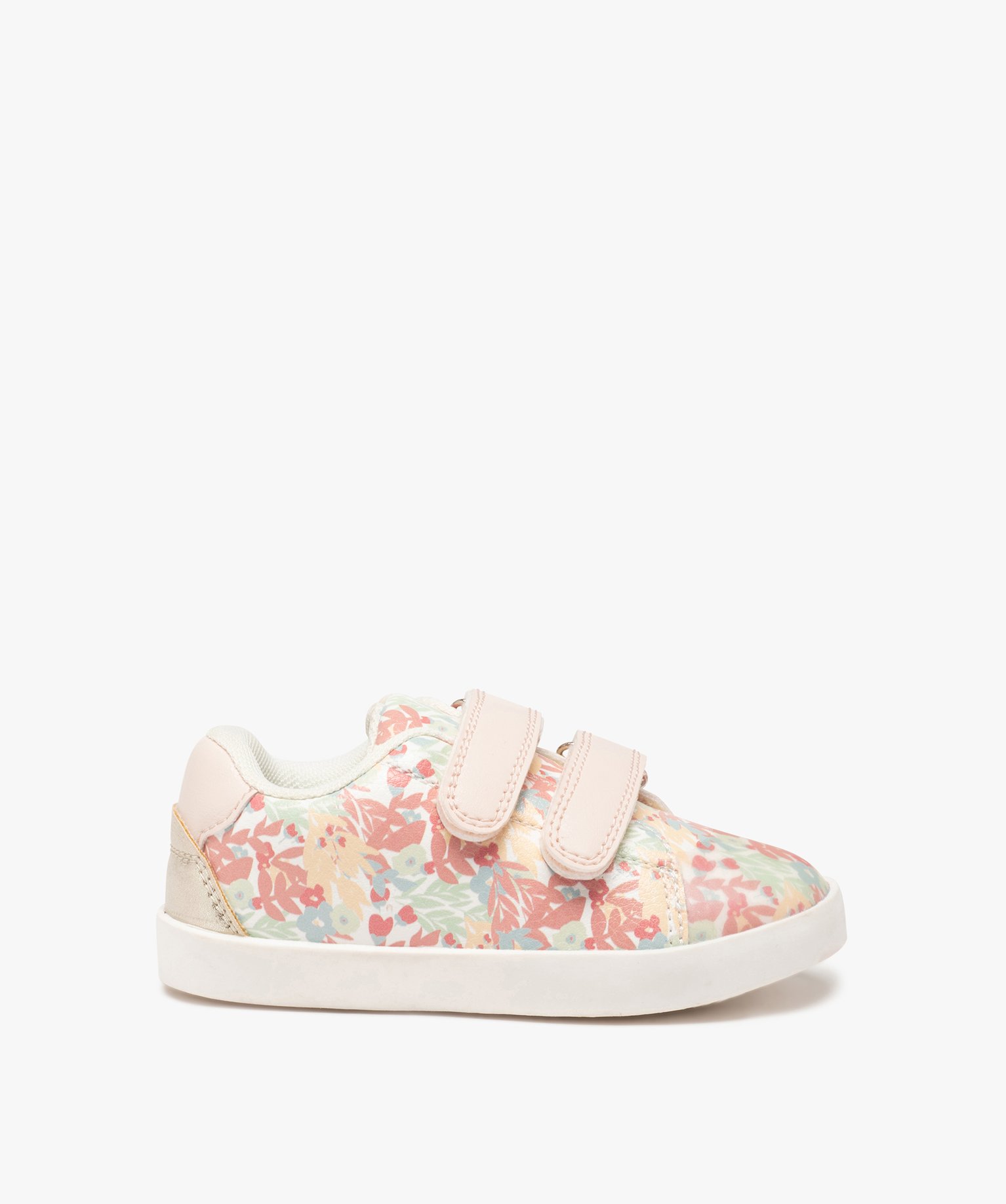 baskets bebe fille a scratch imprimees mille fleurs multicolore