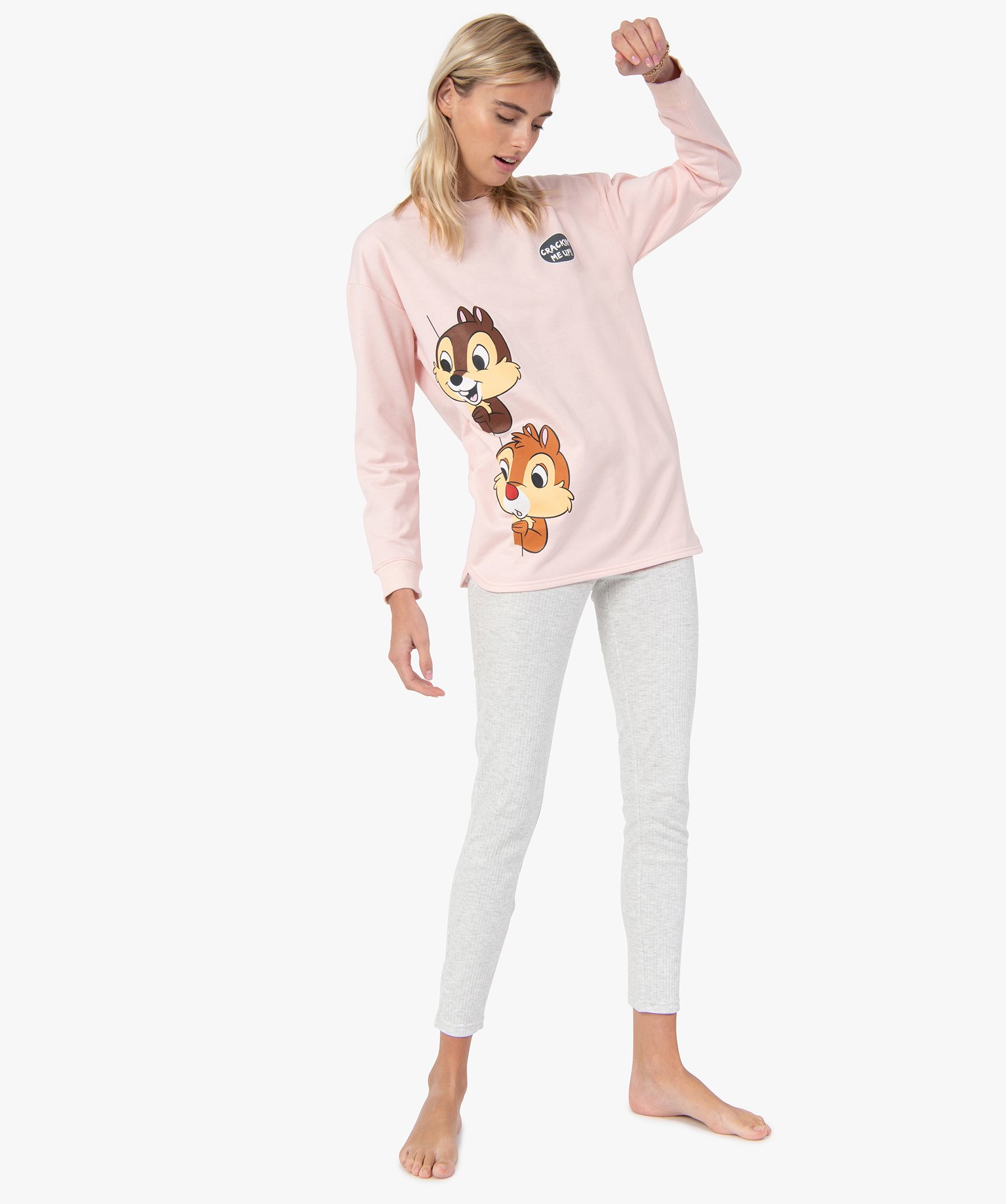 Pyjama fille Disney® Tic & Tac - rose pâle, Fille