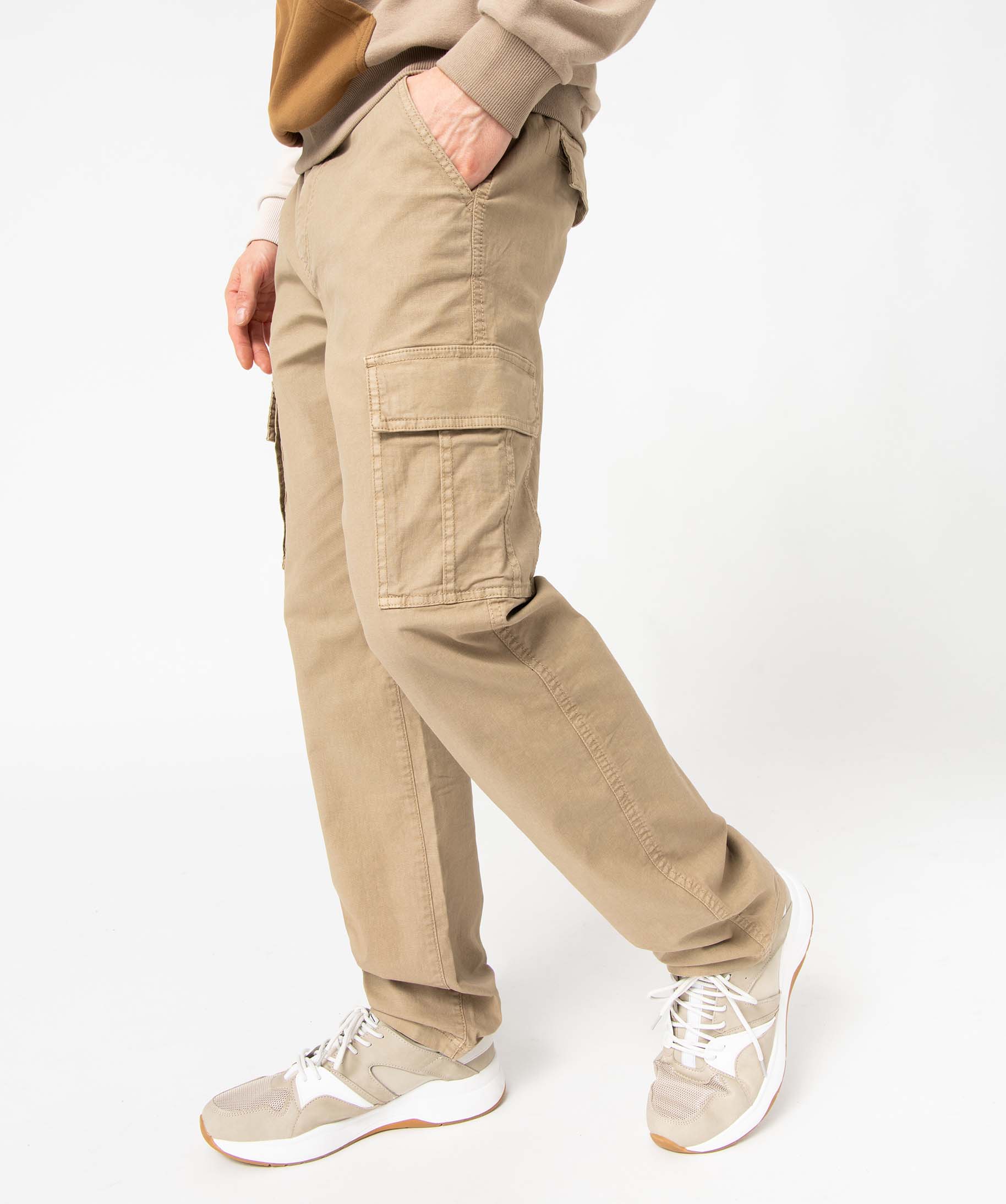 Chaussettes Homme Rayée Coton Stretch BEIGE – Mariner underwear
