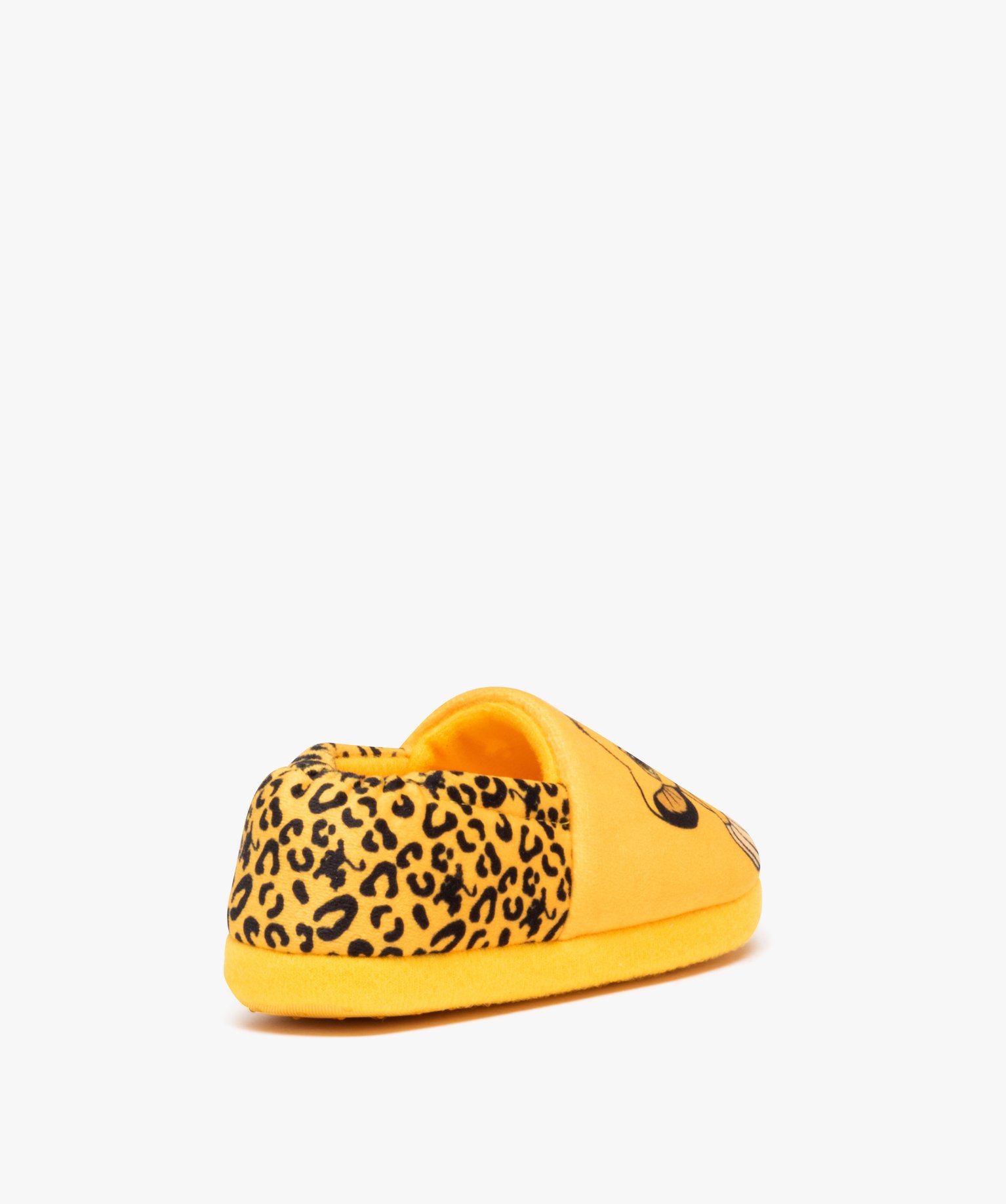 chaussons garcon en jersey imprime simba roi lion jaune garcon