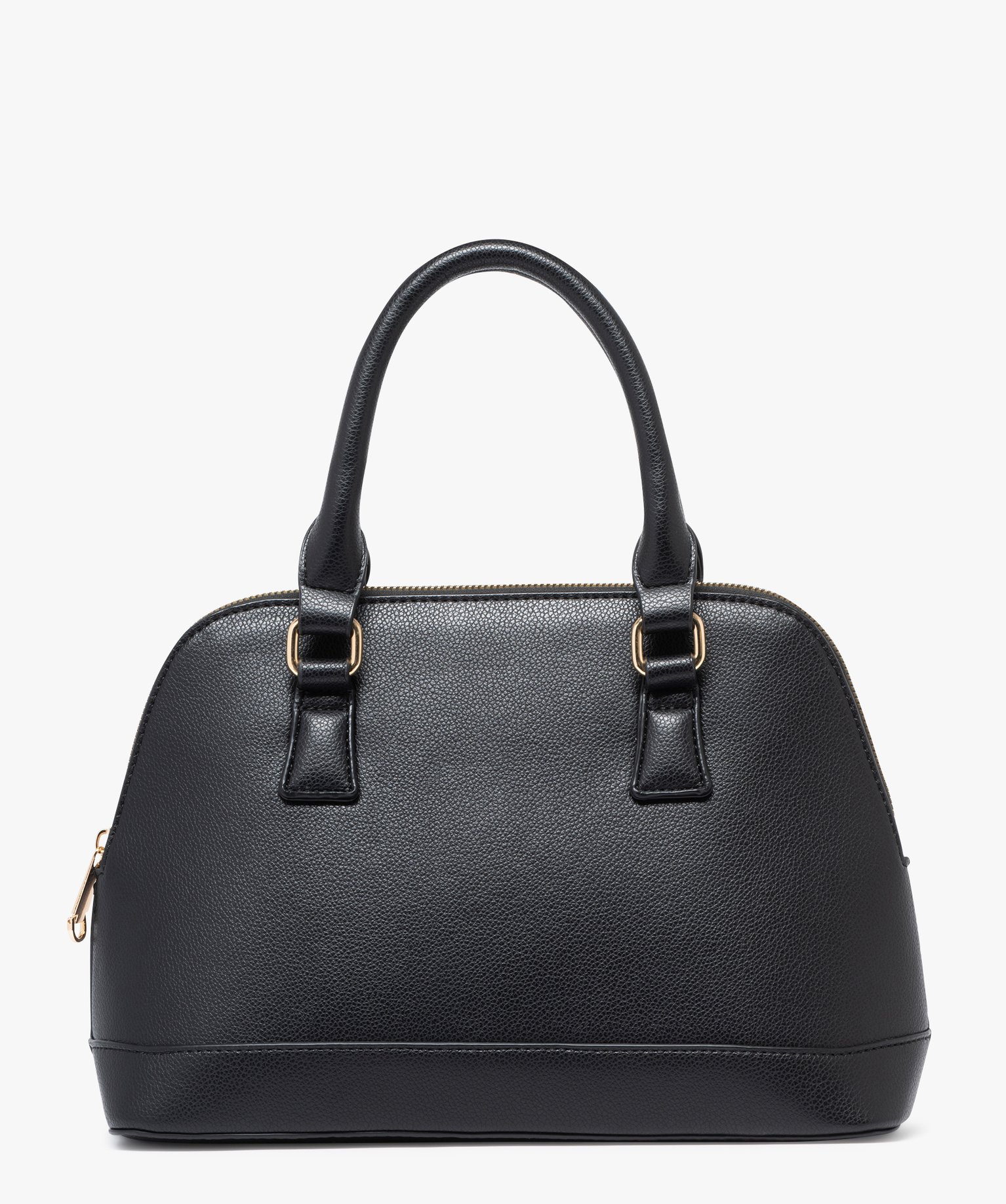 sac rigide en matiere grainee porte main femme noir standard sacs a main femme GEMO