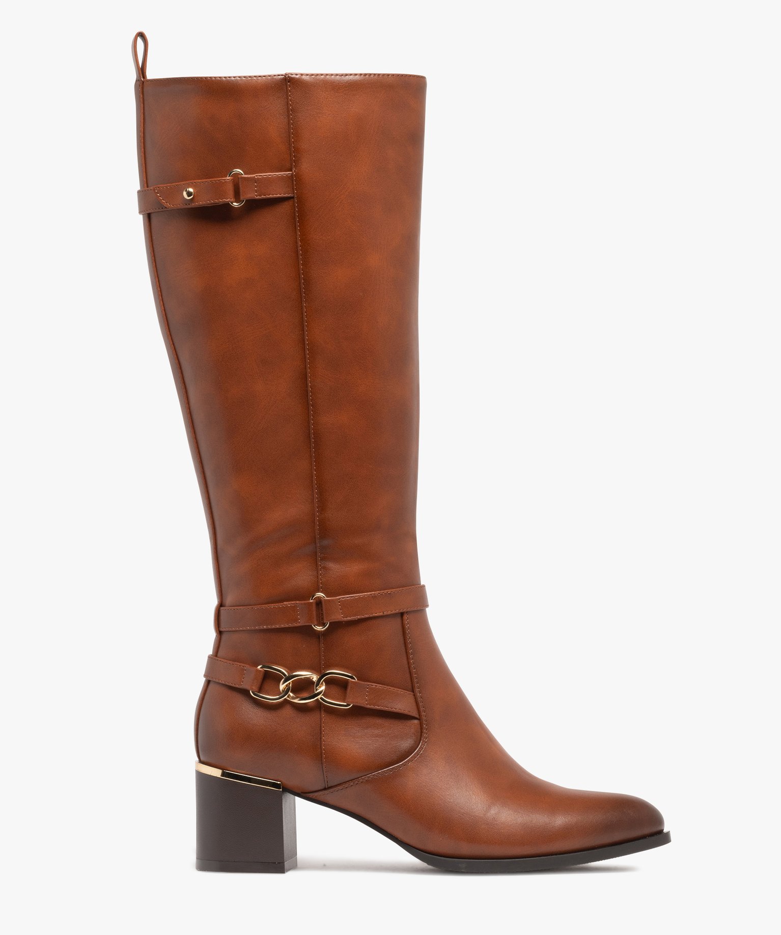 Botte marron femme talon online